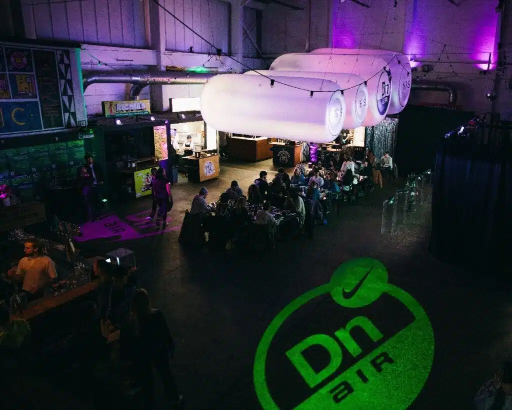 Nike Air Max Dn branded event space at Baltic Market