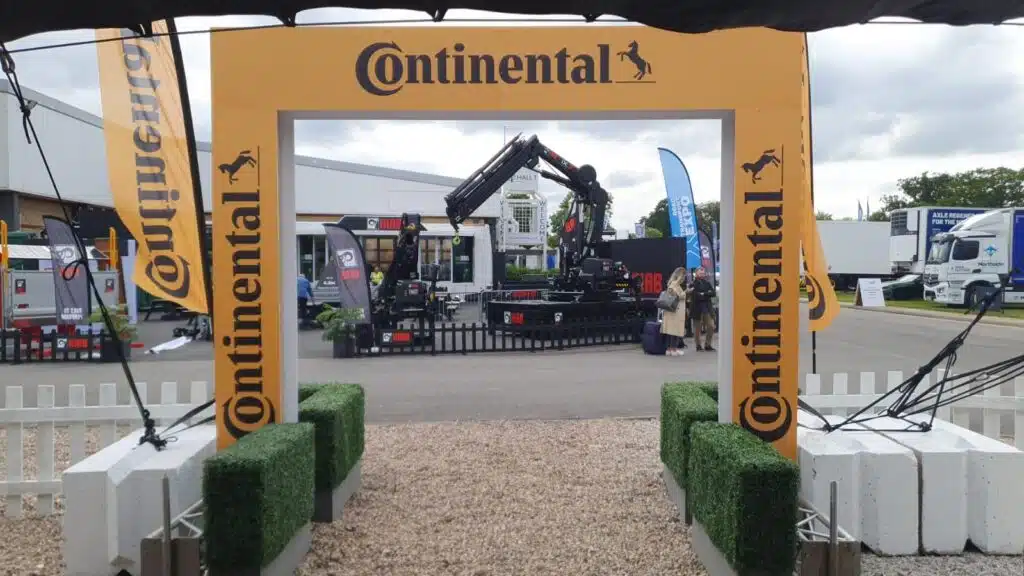 Continental Tyres branded entrance arch at an outdoor event