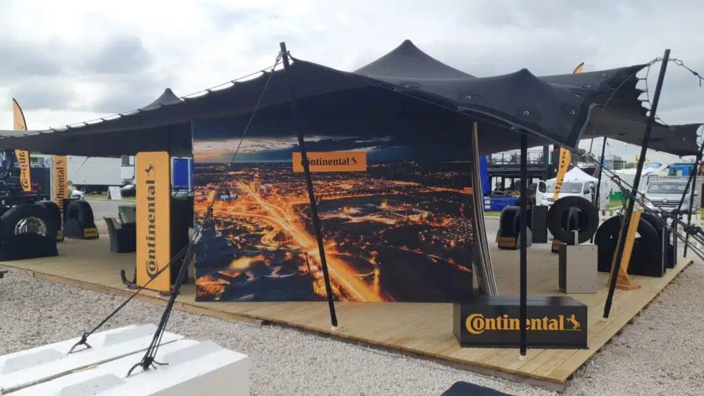 Continental Tyres branded outdoor event gazebo