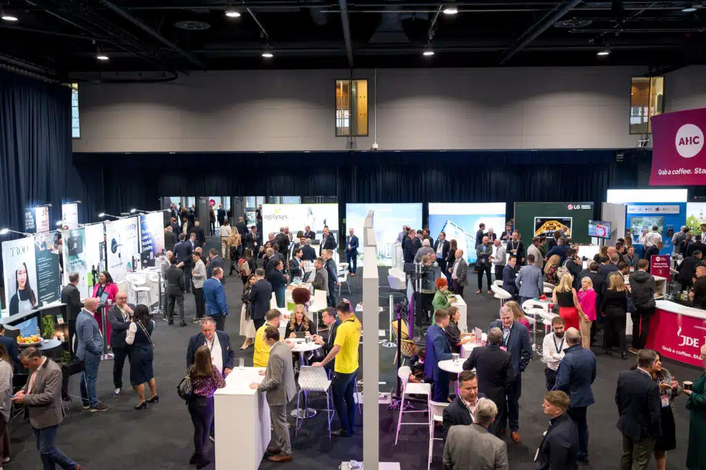 Exhibition hall at the Annual Hospitality Conference