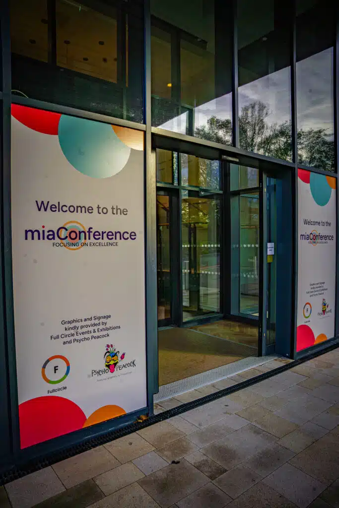 'Welcome to the miaConference' door and window graphics