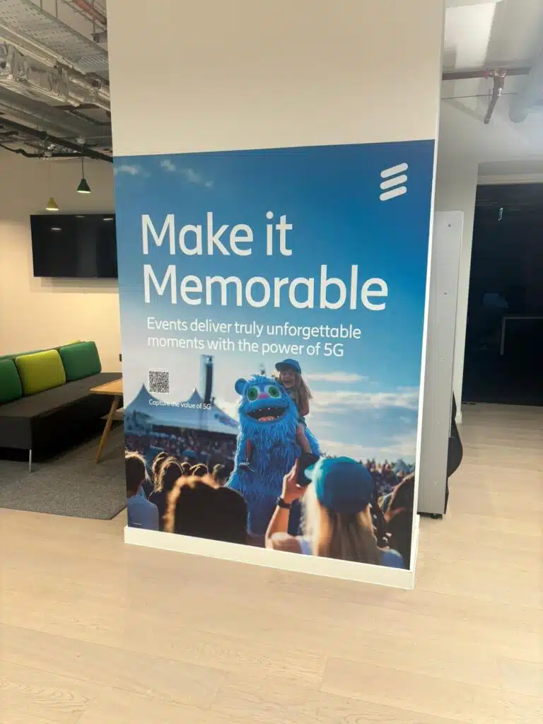 Ericsson 'Make it Memorable' column wrap