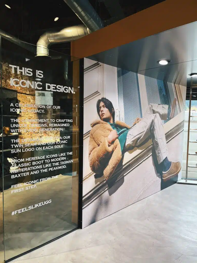 'This is iconic design' UGG pop-up graphics at Sevenstore