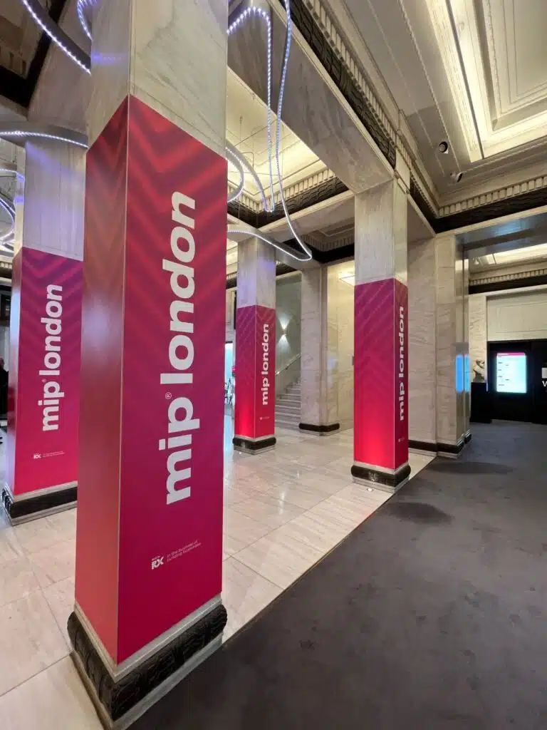 MIP London branded column wraps