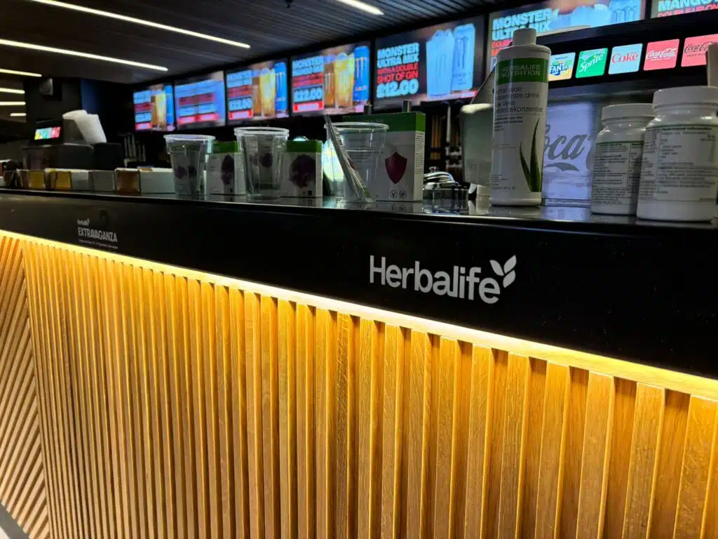 Herbalife branded bar counter