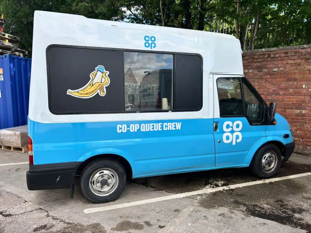 Co-op branded van wrap